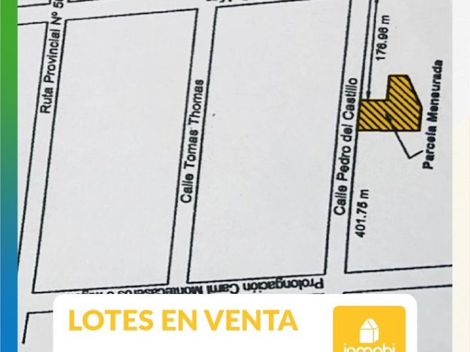 LOTES EN VENTA Calle Pedro del Castillo- San Martín – Mza